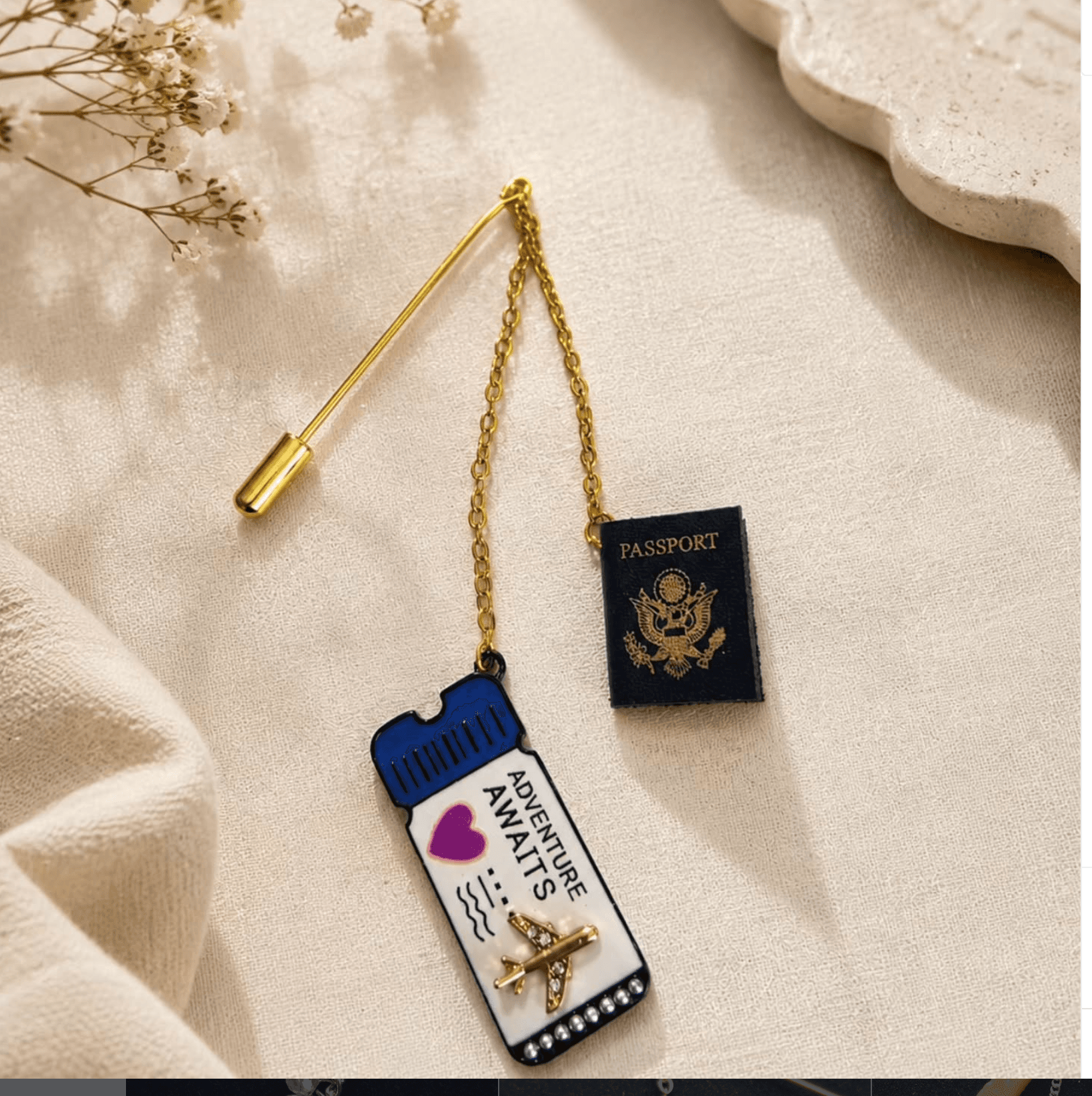 Adventure Awaits Passport Pin